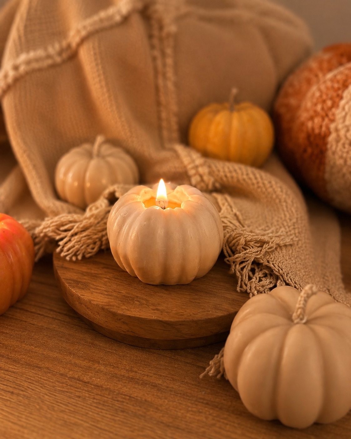Classic pumpkin candle