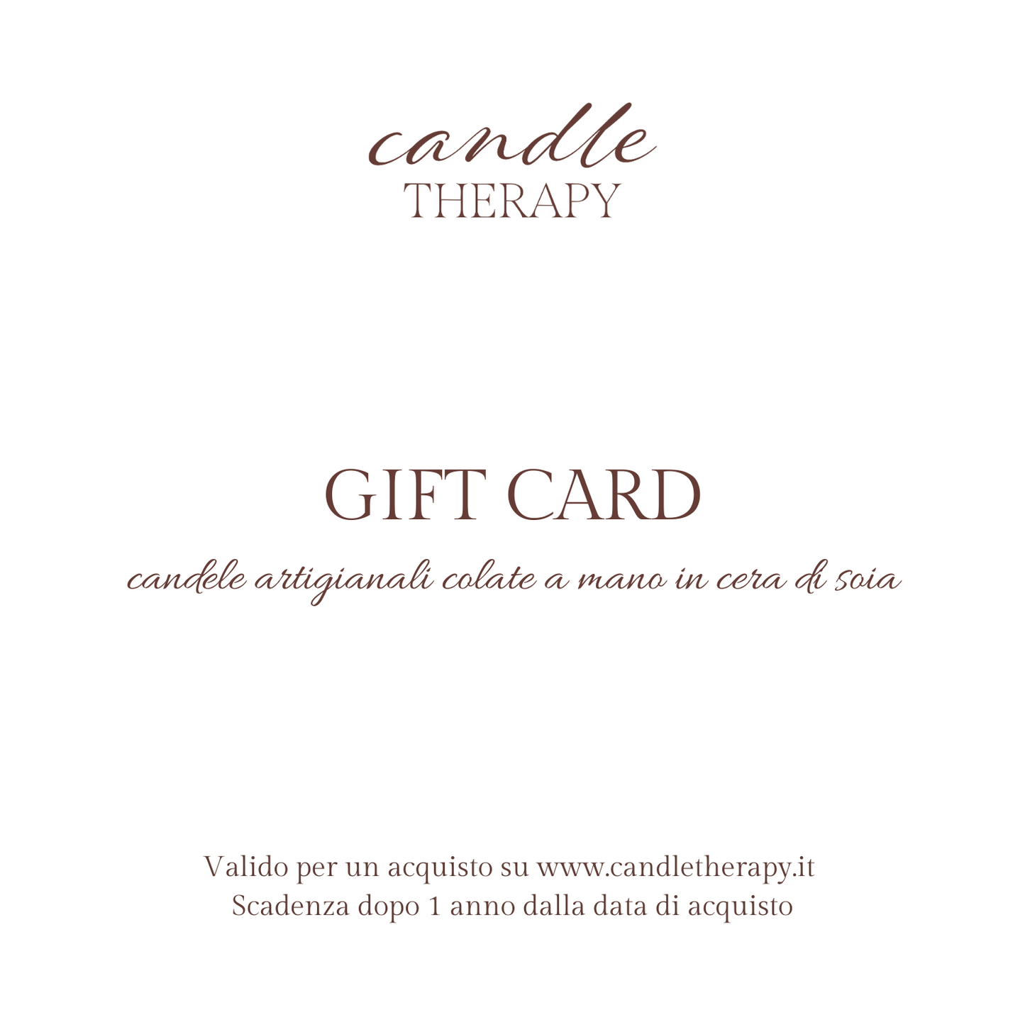 Gift card Candle Therapy
