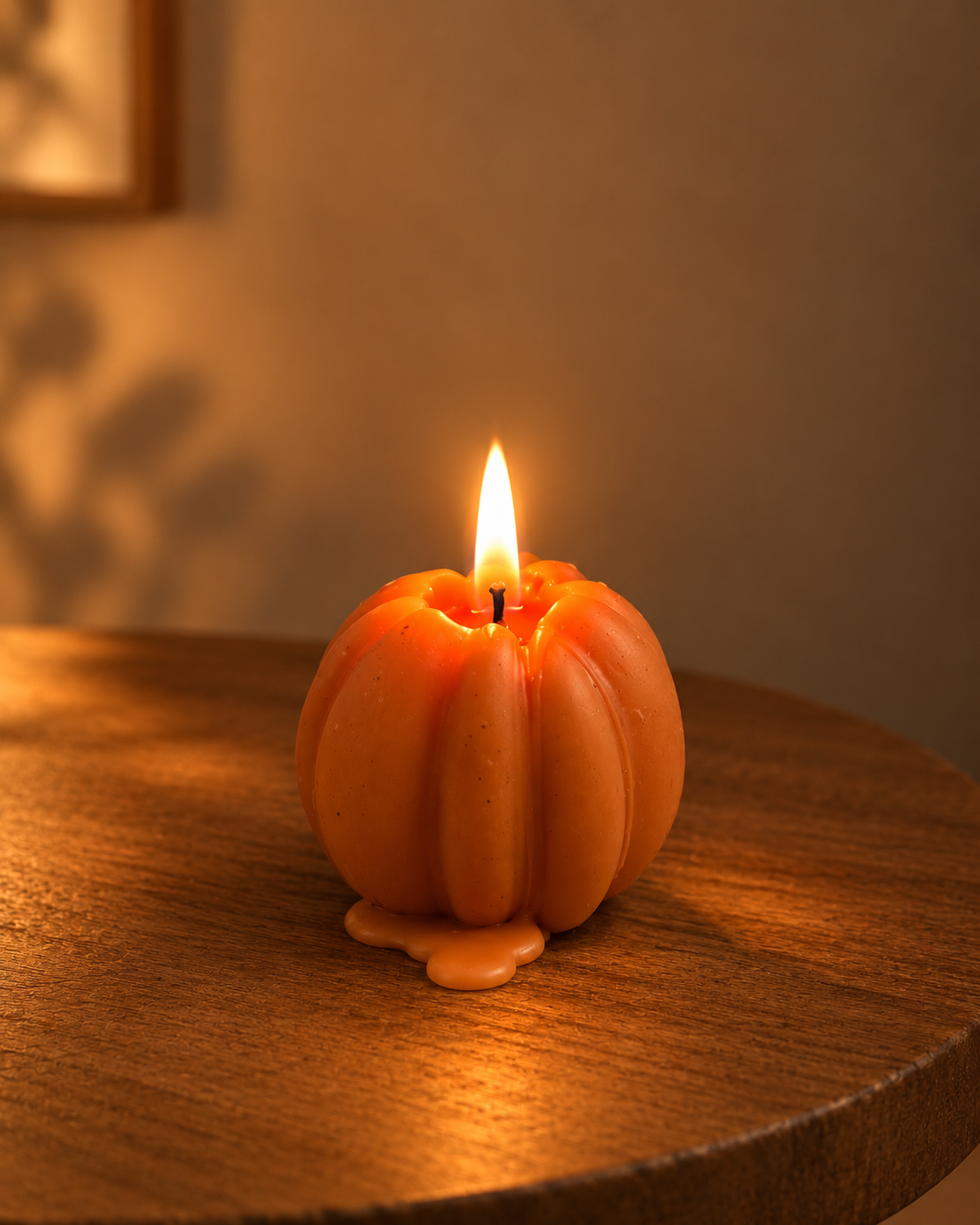 Classic pumpkin candle