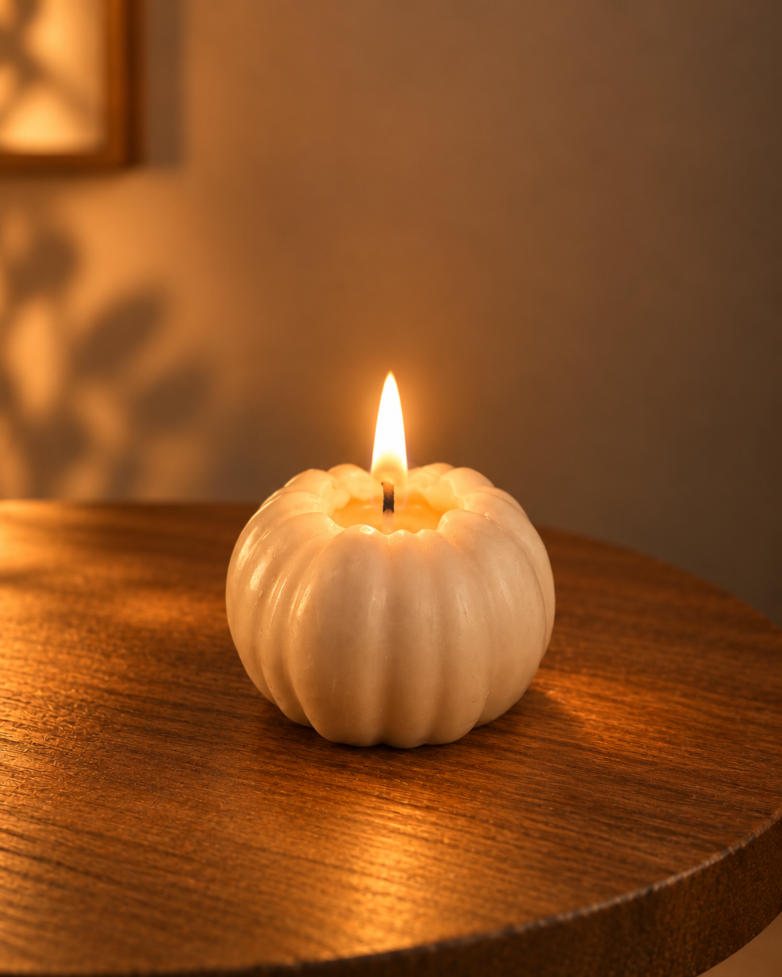 Classic pumpkin candle