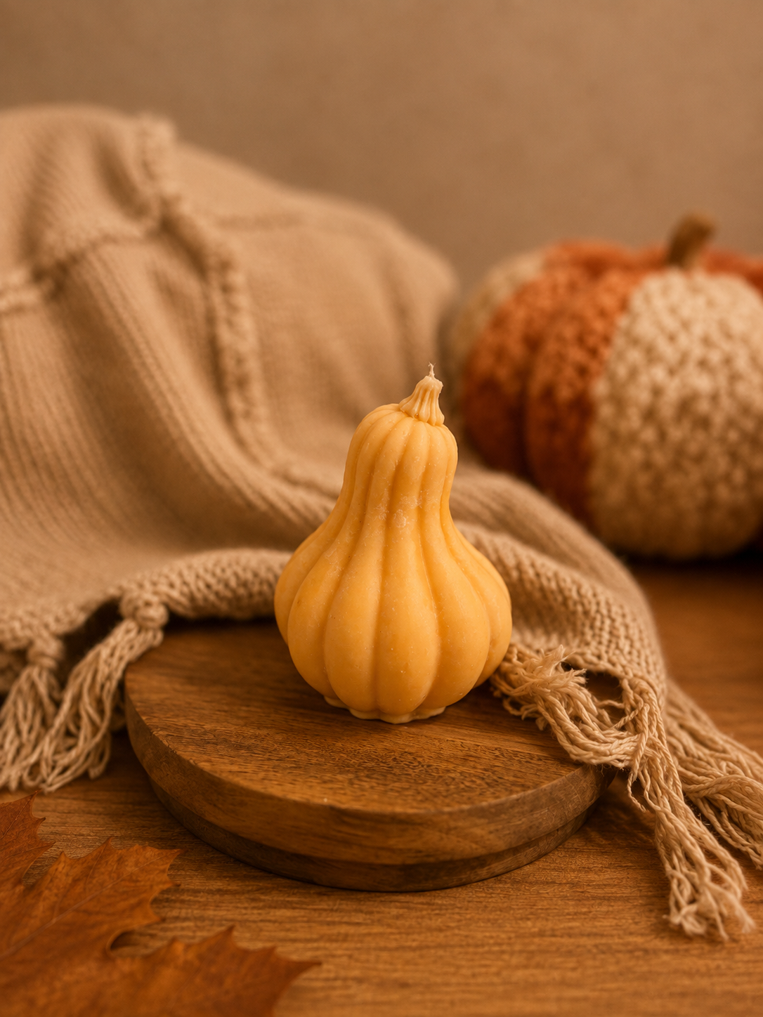 Hervest pumpkin candle